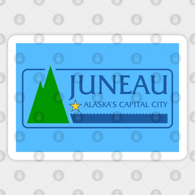 Flag of Juneau, Alaska Magnet by brigadeiro